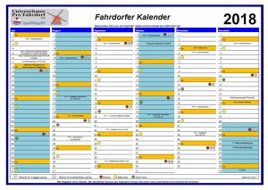 Fahrdorfer Kalender Rückseite